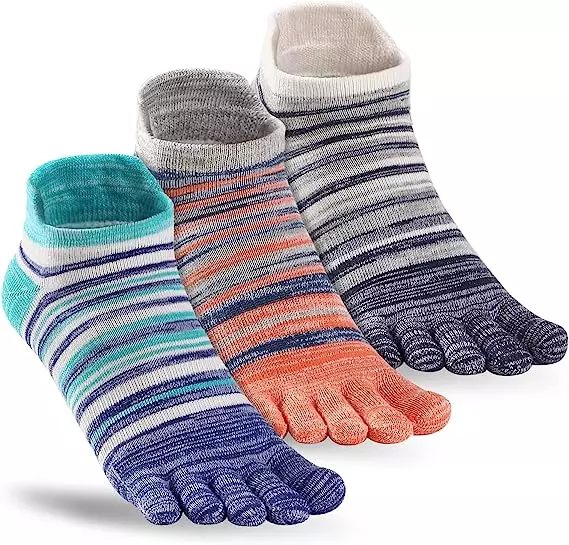 TikMox Toe Socks Ankle Running Socks (3Pairs) TikMox Toe Socks Ankle Running Socks (3Pairs)