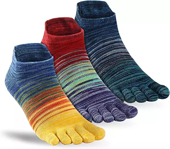 TikMox Toe Socks for Women Ankle Running Socks(3Pairs) TikMox Toe Socks for Women Ankle Running Socks(3Pairs)